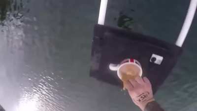 The most British bungee jump ever