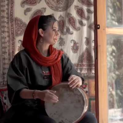 Graceful and talented percussionist
