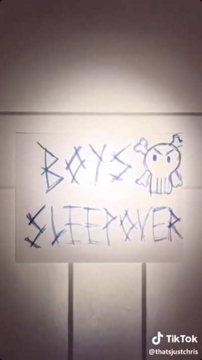 Girls vs boys sleepovers