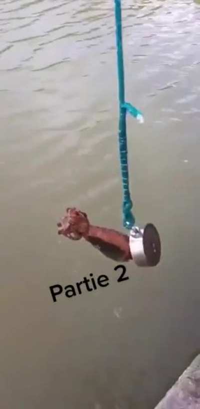 going magnet fishing for treasure