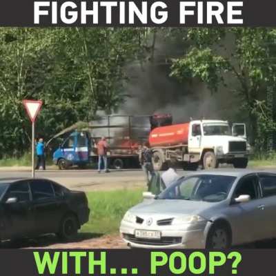 Fighting fire with... Well, another shit post