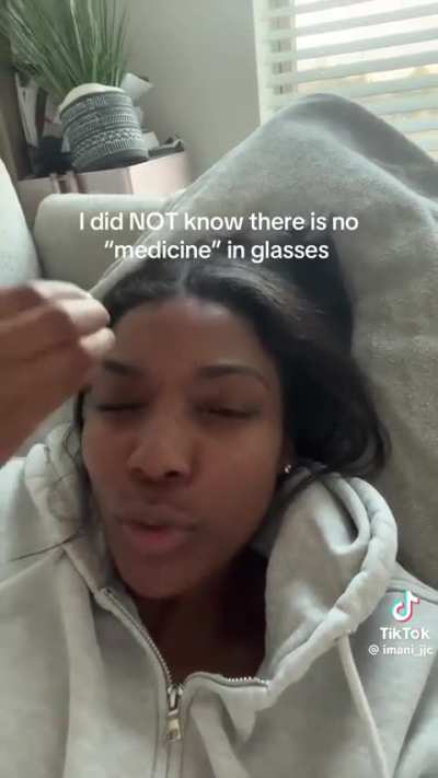 TIL that some people think there's "medicine" in prescription glasses.