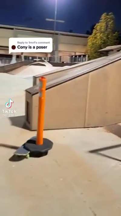 How is this traffic cone better at skateboarding than me? ?