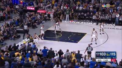 [Highlight] Klay Thompson's Off-ball Movement Gets Him in Position to Make the Dagger 3 and Not Even Steve Kerr Could Believe It
