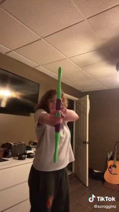 Legolas got nothing on her