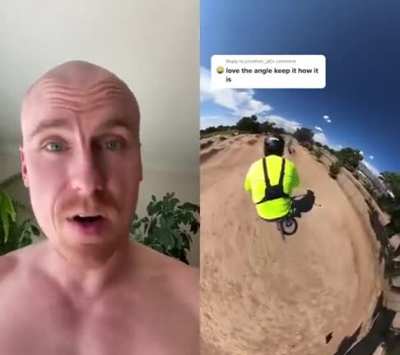The filming technique of the cyclists is admirable.