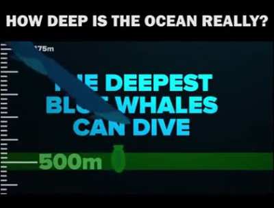 The ocean is deep