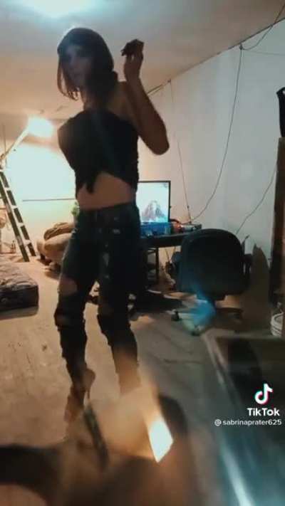 Guy on TikTok dances and usually has a video of himself in the background but this time it looks like cctv of kids.