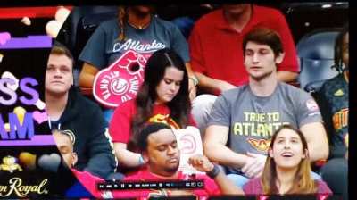 Just a normal kiss cam ?