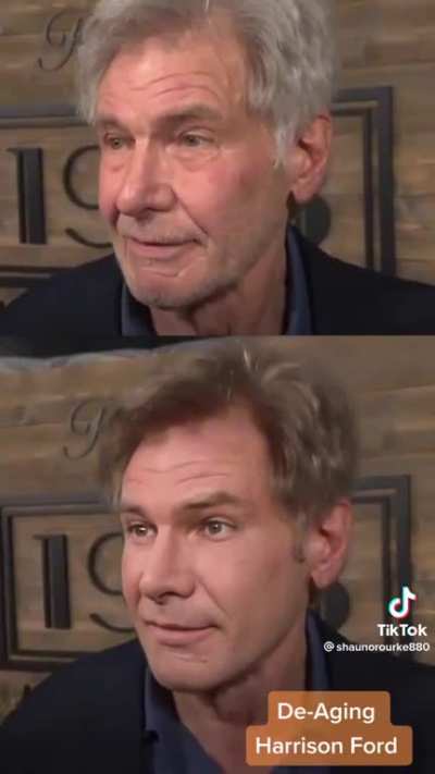 De-aging Harrison Ford