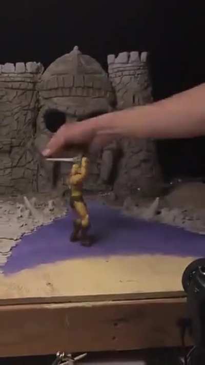 He-Man Stop Motion Animation with hand sculpted Castle Greyskull