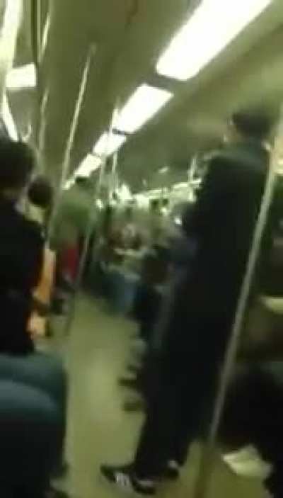 Sax Battle on NYC Subway
