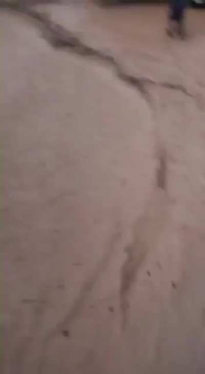 WCGW walking into torrential flood and ignoring people warning you