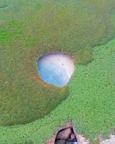? Hidden beach in Marietas Islands, Mexico