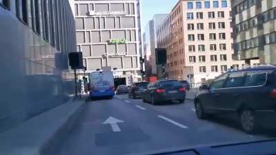 To enter a tunnel