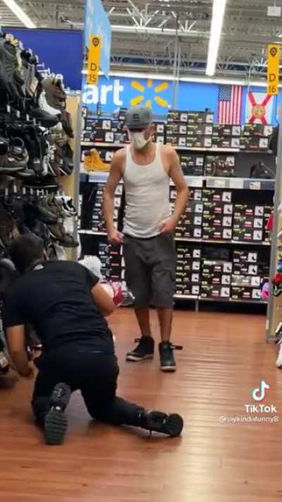 Listen I’m not advocating for violence, but if this guy tries to mess with you don’t feel bad if you “accidentally” smack him