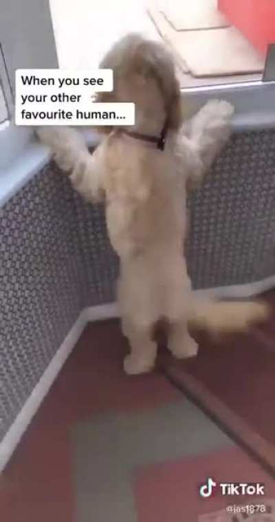 When you see who you love come near you !!!!!