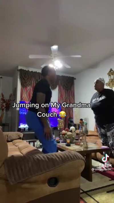 Guy gets scolded into another dimension by his grandmother