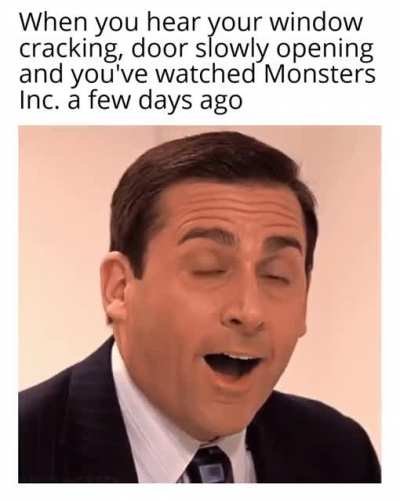 Mike and sulley are paying a visit