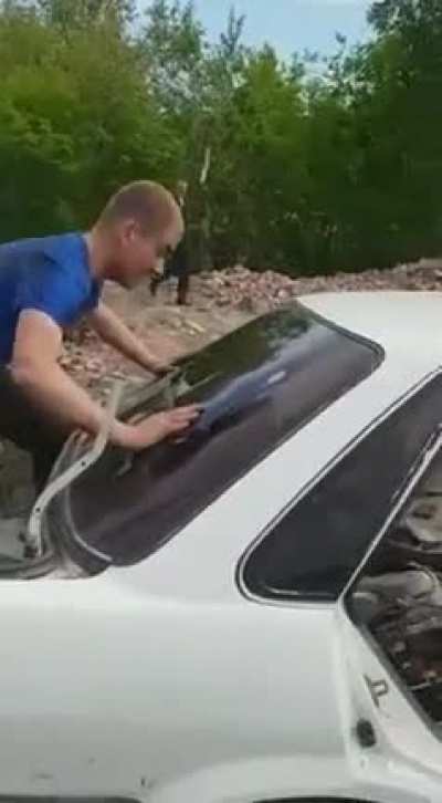 Smashing glass
