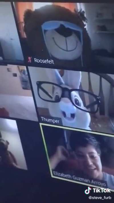 The cutest Zoom call ever