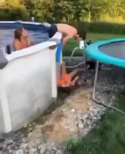 HMC while I jump in the pool