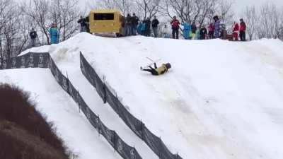 WCGW skiing as MrPeanut