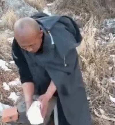 Breaking a brick over tofu