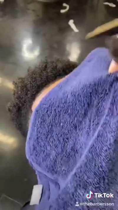 Dont look at your barber in the eye