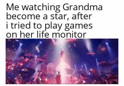 Hey Granny you were supposed to be my player 2!