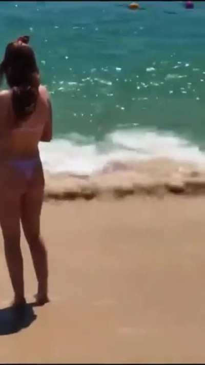 At the beach
