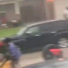 Idk which is funnier, the guy with the leaf rake, the girl with the leaf vacuum or the guy squeezing the water off the mop ?