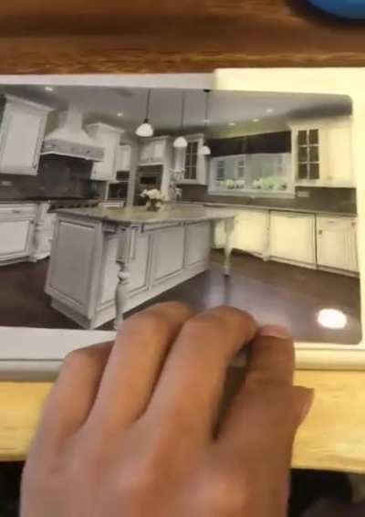 Awesome way to display different materials before deciding