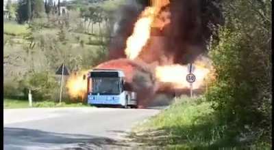 Ghost Rider's bus has arrived