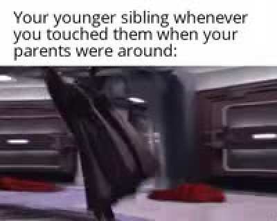 Younger brother why you...