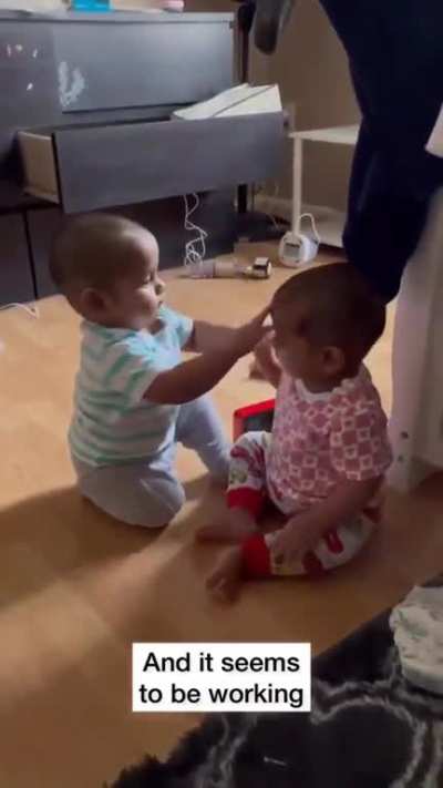 A mother was getting tense due to their twin daughters constant quarrels, after thinking for a while, she found the amazing solution. ??