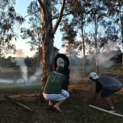 WCGW playing with fireworks