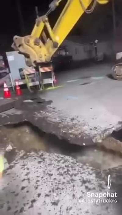 Broken road