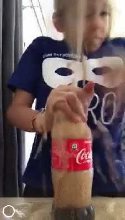 Trying to stop the reaction of cola and mentos