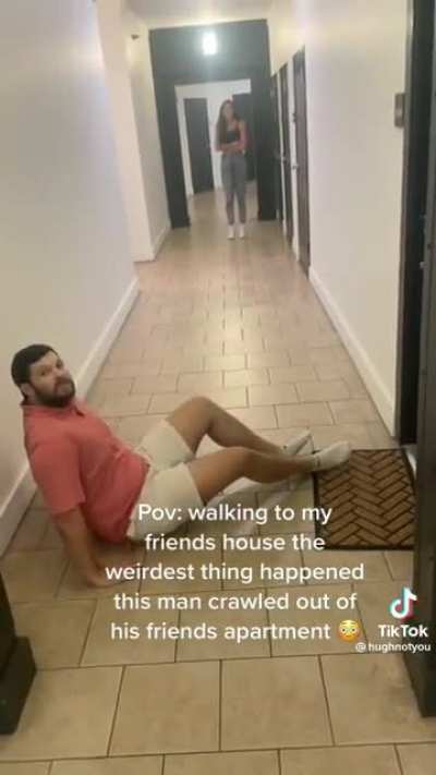 She invited him over for a drink..