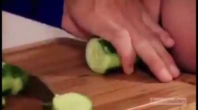 Where is this cucumber's end? Oh...