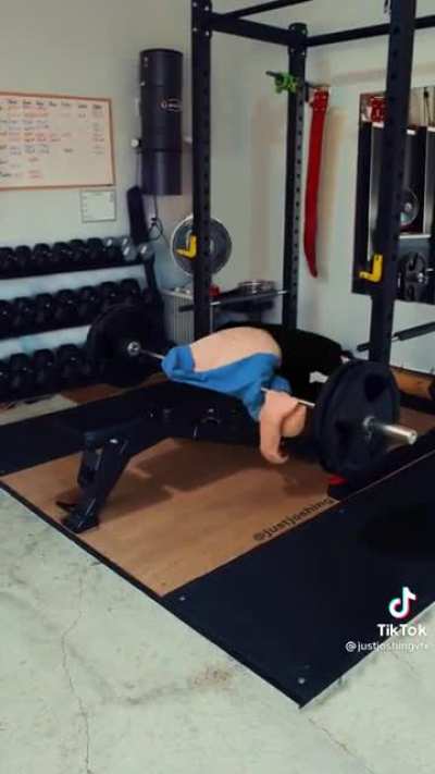 And another one! This time… benching