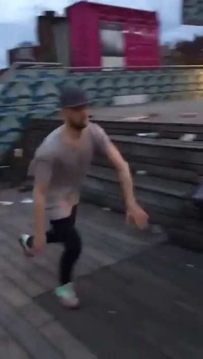 WCGW trying to jump a large gap