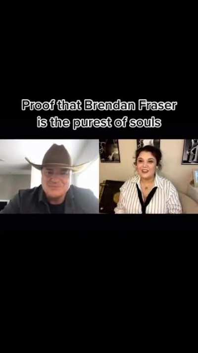 Brendan Fraser gets emotional when he finds out the internet is "rooting for you"
