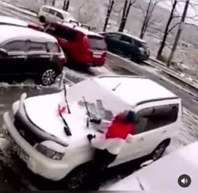 I wonder what he’s going to tell his insurance company ?