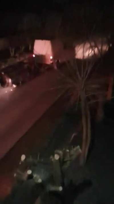 Car towing, but upside down.