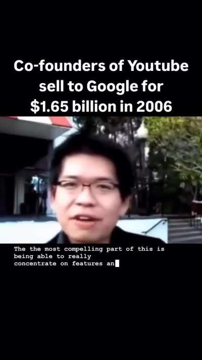 YouTube was sold to Google for $1.65B in 2006 today, YouTube generates $1.65B every two weeks.