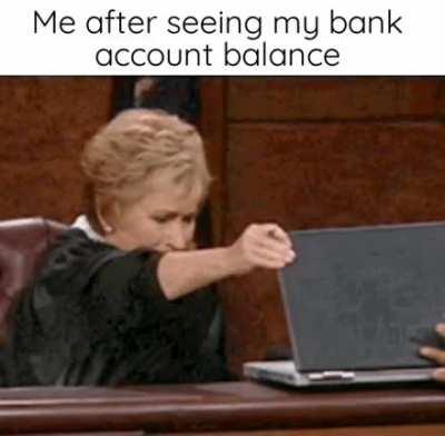 In terms of money we have no money