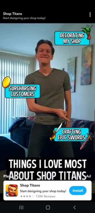 Not sure if this counts. But this ad man