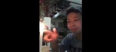 Got this video on Facebook. This kid did the "fire and alcohol challenge" which was a trend way back 2019. Seriously, this was a hell of a laugh for me.